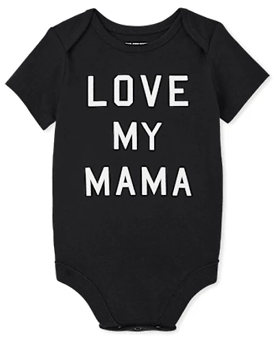 Baby Matching Family Love My Mama Graphic Bodysuit