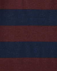Boys Striped Henley Snug Fit Cotton Pajamas