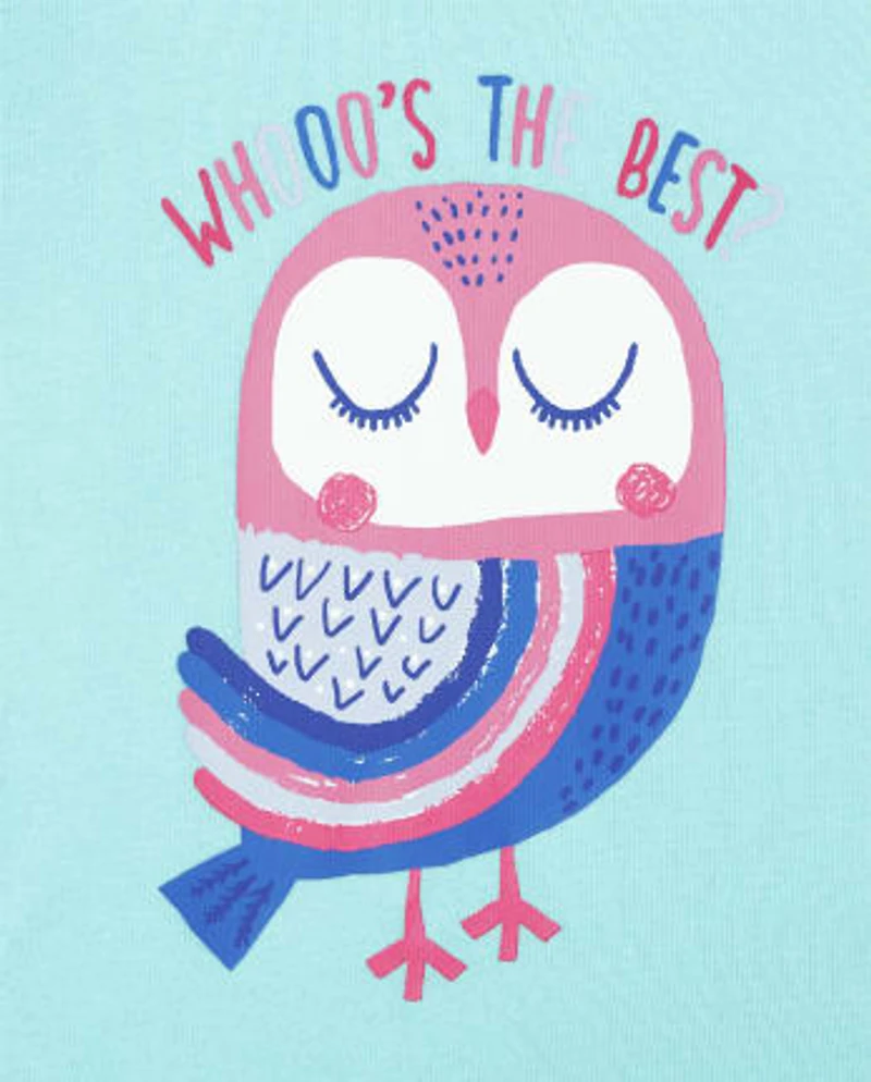 Baby And Toddler Girls Owl Snug Fit Cotton Pajamas