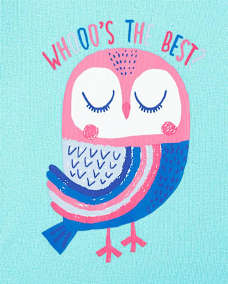 Baby And Toddler Girls Owl Snug Fit Cotton Pajamas