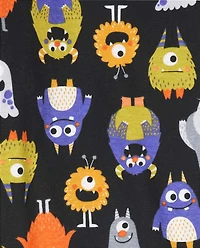 Baby And Toddler Glow Monster Mashup Snug Fit Cotton Pajamas