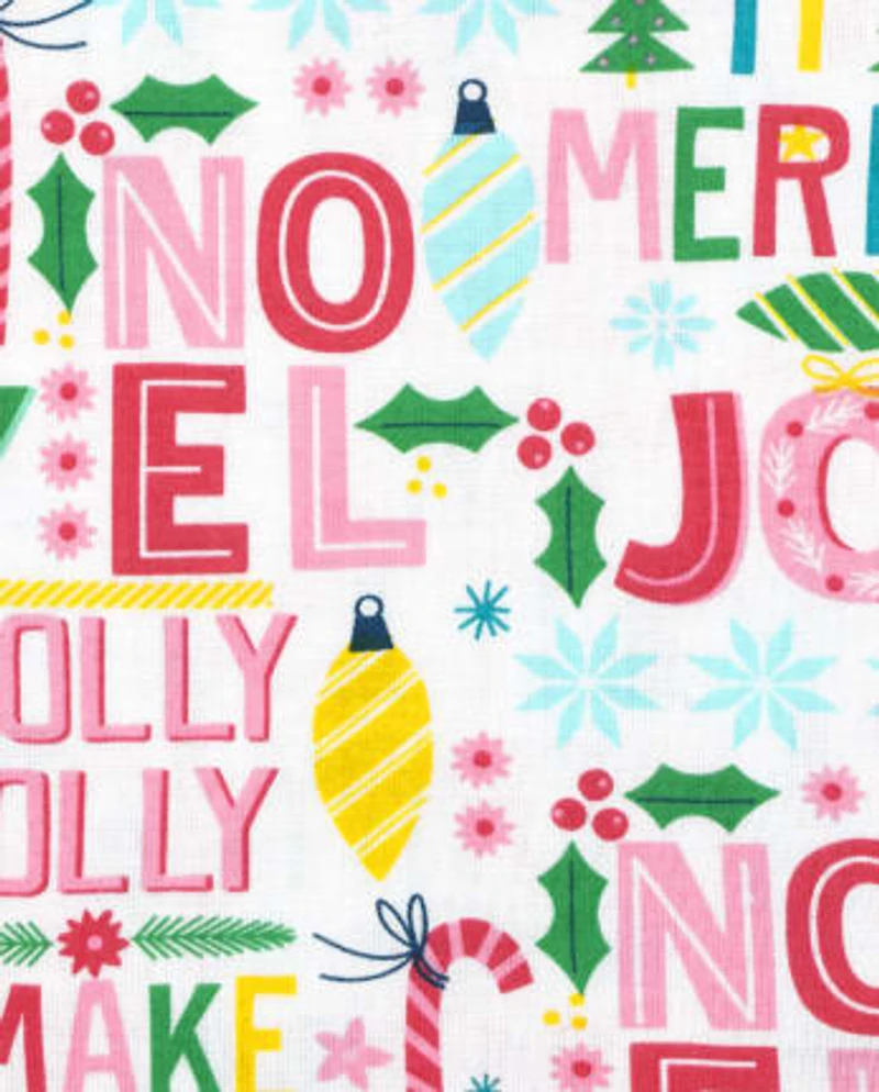 Pyjama en coton ajusté pour bébé et toute-petite fille Mommy and Me Make it Merry