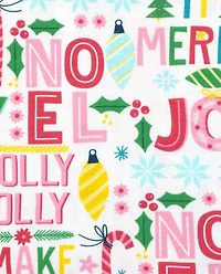 Pyjama en coton ajusté pour bébé et toute-petite fille Mommy and Me Make it Merry