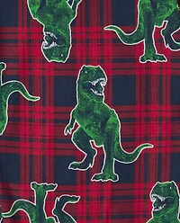 Pyjama unisexe en coton assorti pour adulte avec sapin de Noël et rex