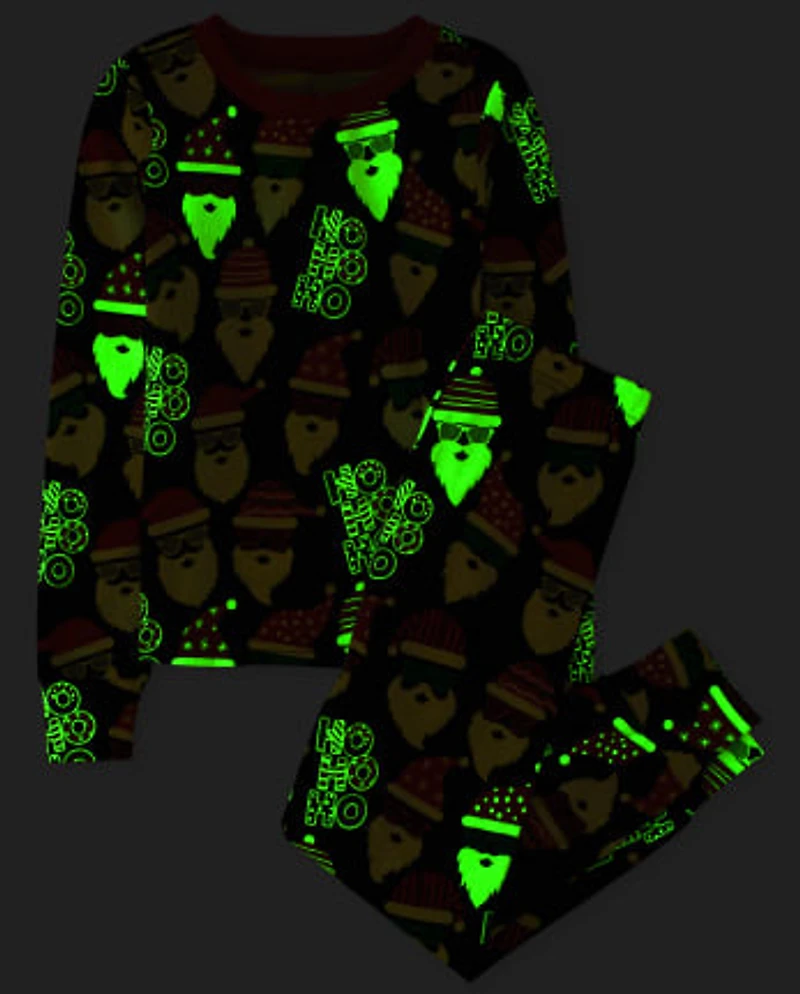 Kids Matching Family Glow Ho Snug Fit Cotton Pajamas