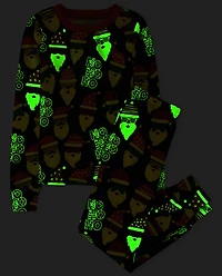 Kids Matching Family Glow Ho Snug Fit Cotton Pajamas