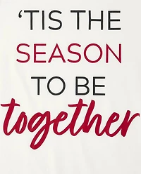 Adult Matching Family 'Tis The Season Buffalo Plaid Cotton And Fleece Pajamas