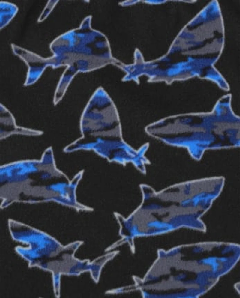 Boys Print Fleece Pajama Pants