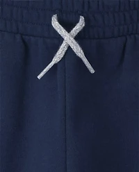 Toddler Boys Side Stripe Fleece Jogger Pants 2-Pack