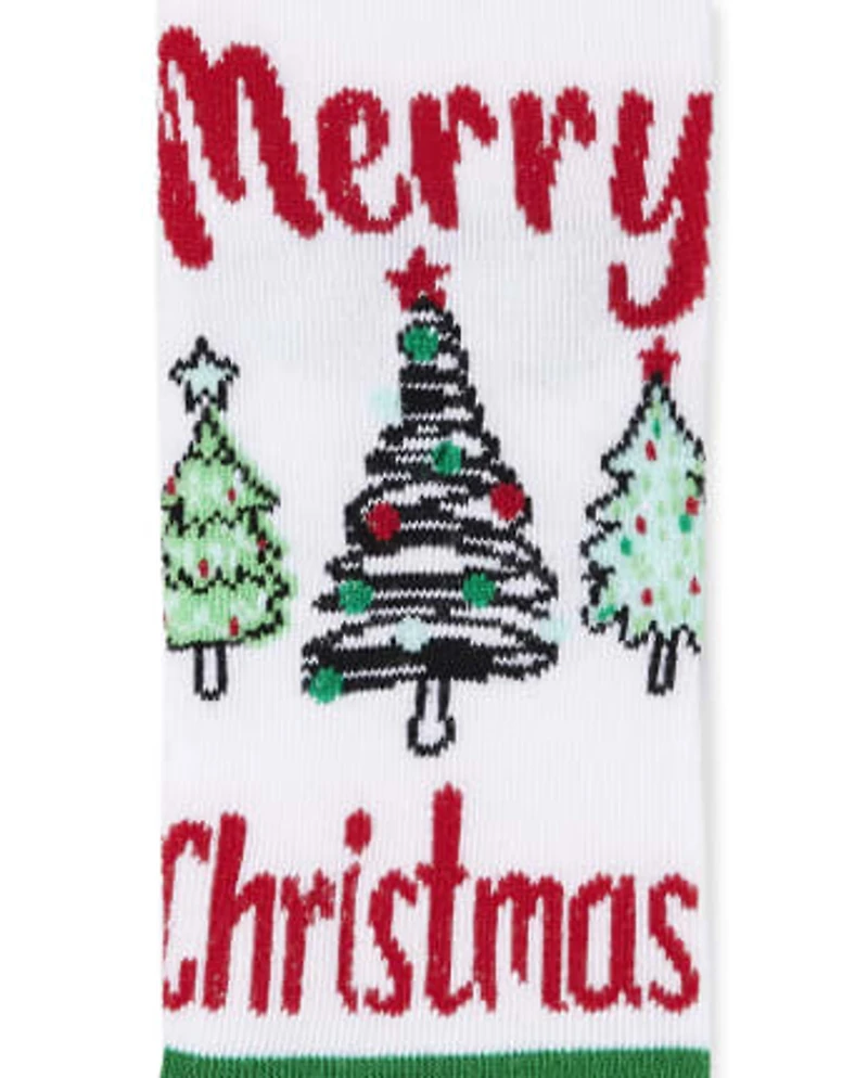 Kids Matching Family Santa Crew Socks 3-Pack
