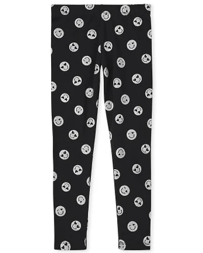 Girls Glitter Print Leggings