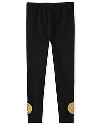 Girls Flip Sequin Fleece Lined Leggings 2-Pack