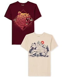 Boys Animal Graphic Tee 2-Pack