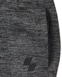 Lot de 2 pantalons performance chinés pour garçon