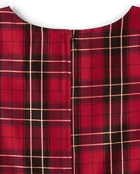 Womens Matching Family Plaid Dress