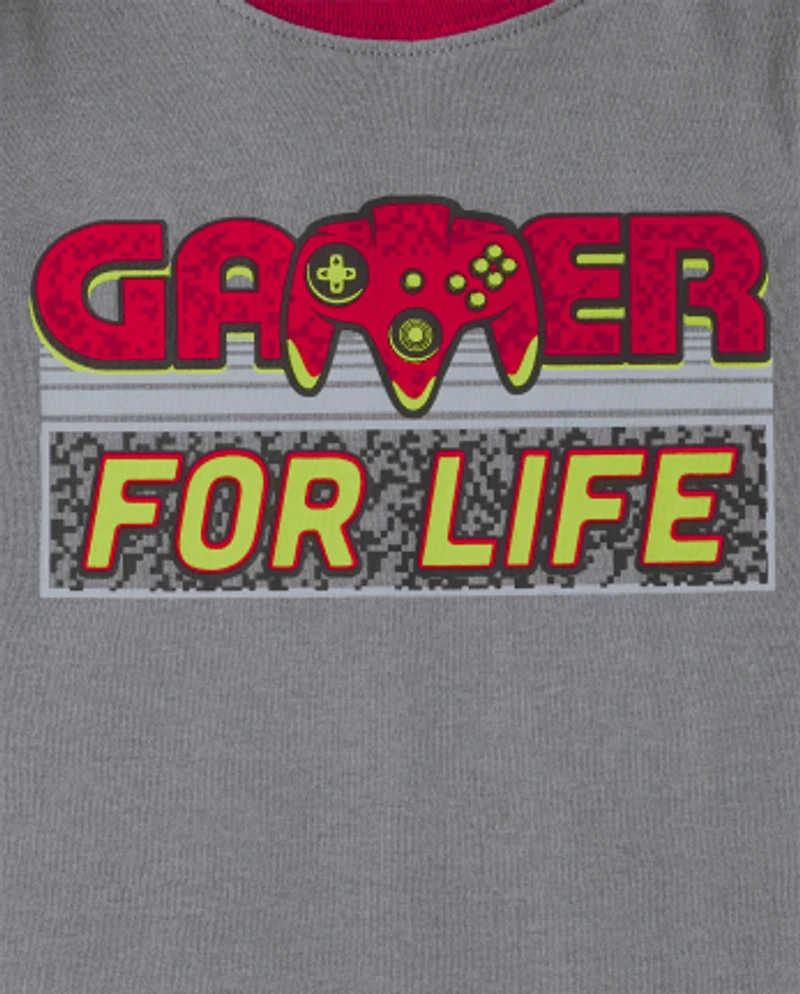 Boys Gamer Snug Fit Cotton Pajamas
