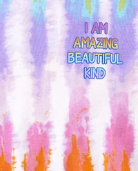 Girls Rainbow Tie Dye Snug Fit Cotton Pajamas