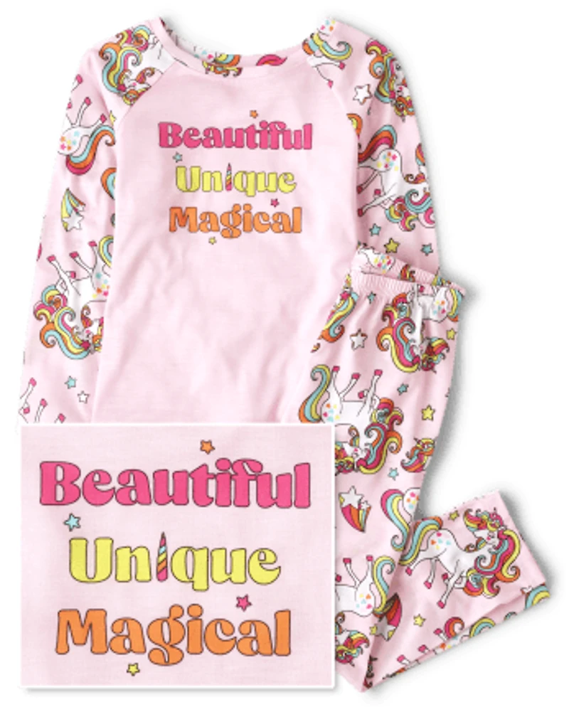 Girls Unicorn Pajamas