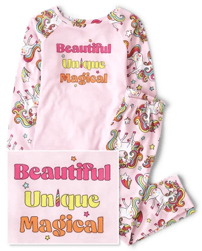 Girls Unicorn Pajamas