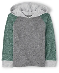Baby And Toddler Boys Colorblock Hooded Top