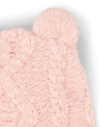 Baby Girls Cozy Hat And Mittens Set