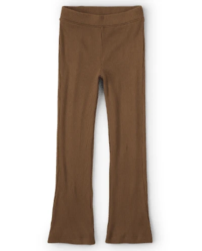 Girls Ribbed Flare Pants