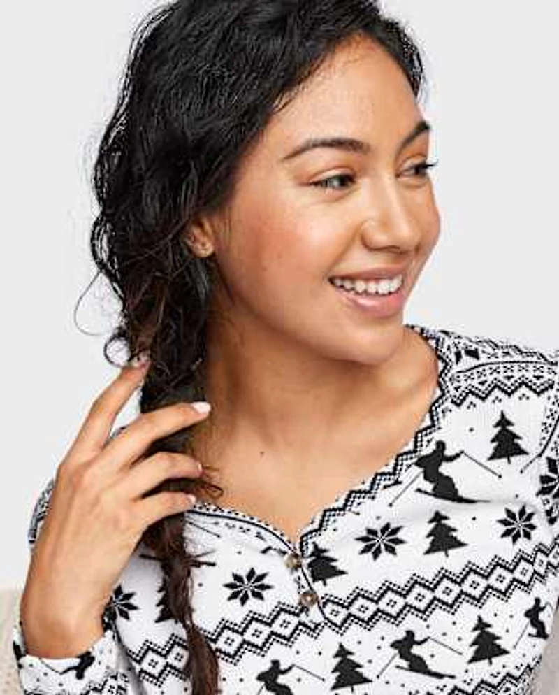 Womens Ski Thermal Pajamas