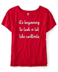 Womens Christmas Graphic Sleep Tee
