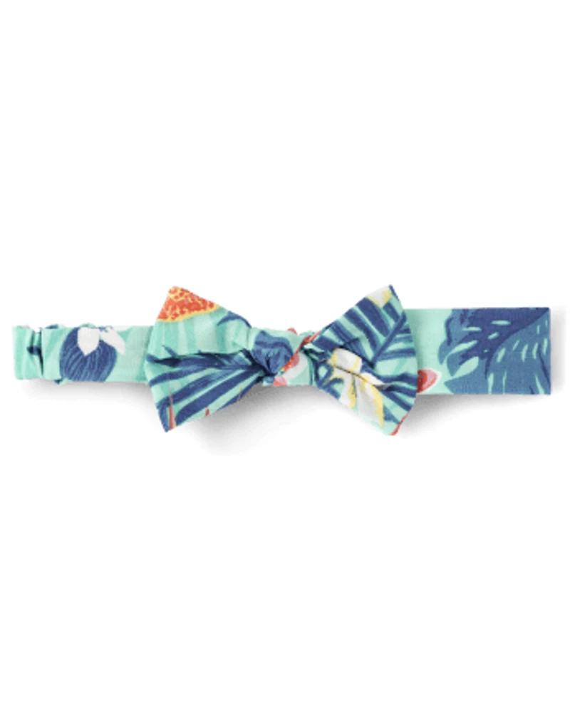 Baby Girls Tropical Bow Headwrap