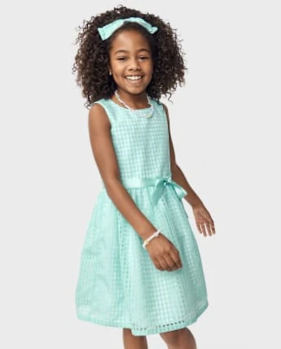 Girls Gingham Dress