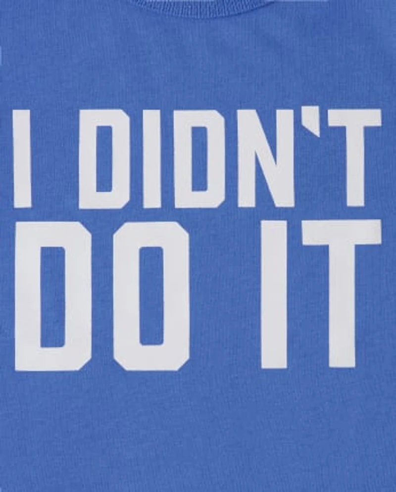 Baby And Toddler Boys Didn't Do It Graphic Tee