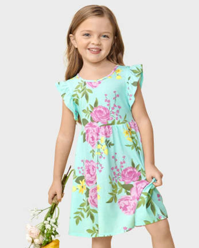 Baby And Toddler Girls Floral Everyday Dress