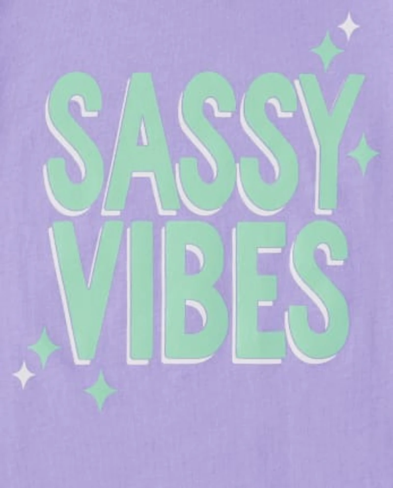 Baby And Toddler Girls Sassy Vibes Graphic Tee 3-Pack