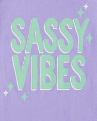 Baby And Toddler Girls Sassy Vibes Graphic Tee 3-Pack