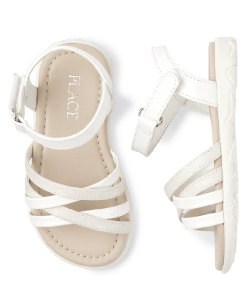 Toddler Girls Glitter Sandals