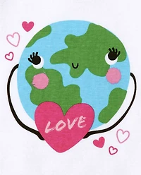 Baby And Toddler Girls Earth Snug Fit Cotton Pajamas 2-Pack