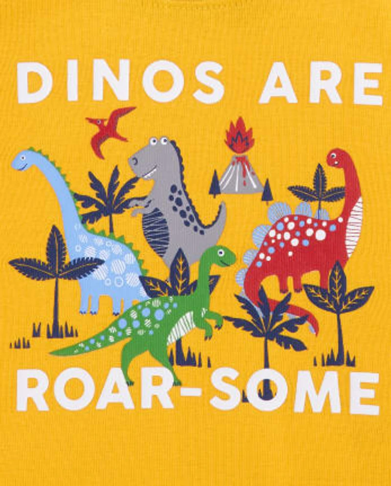 Baby And Toddler Boys Dino Snug Fit Cotton Pajamas