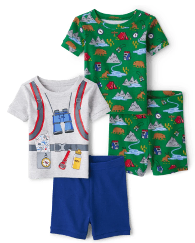 Baby And Toddler Camping Snug Fit Cotton Pajamas 2-Pack