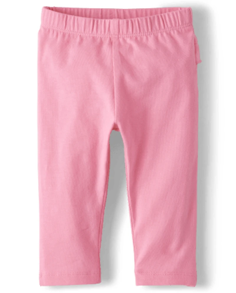 Baby Girls Dino Ruffle Pants 2-Pack