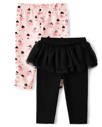 Baby Girls Ballerina Tutu Pants 2-Pack