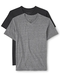 Boys V Neck Top 2-Pack