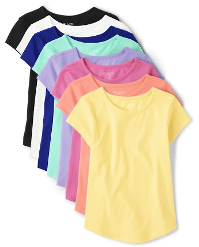 Girls Tee Shirt 8-Pack