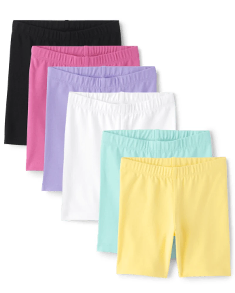 Toddler Girls Bike Shorts 6-Pack