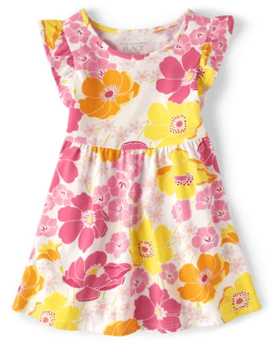Baby And Toddler Girls Floral Everyday Dress