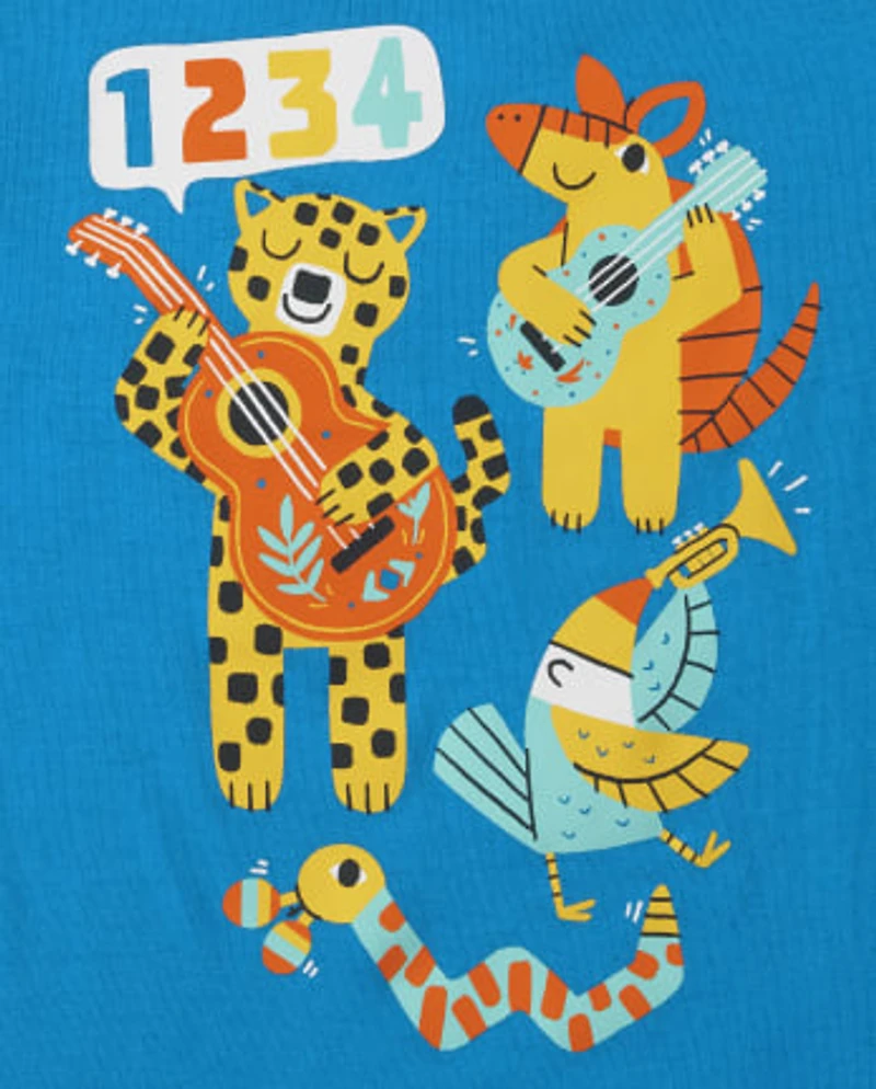 Baby And Toddler Boys Animal Graphic Tee 3-Pack