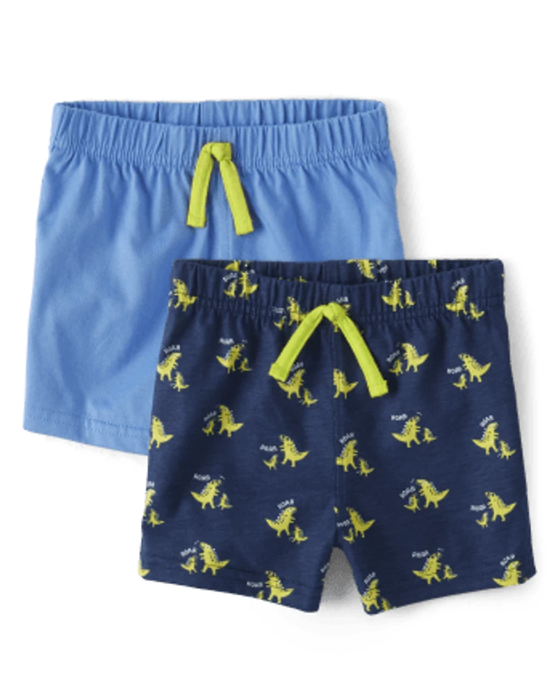Lot de 2 shorts Dino pour bébé garçon