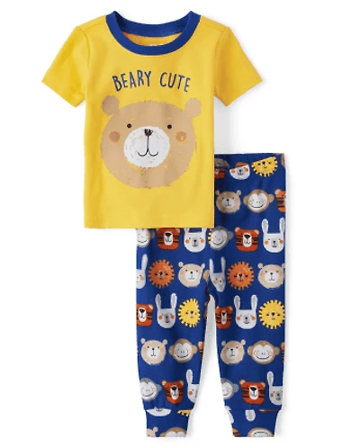 Baby And Toddler Beary Cute Snug Fit Cotton Pajamas
