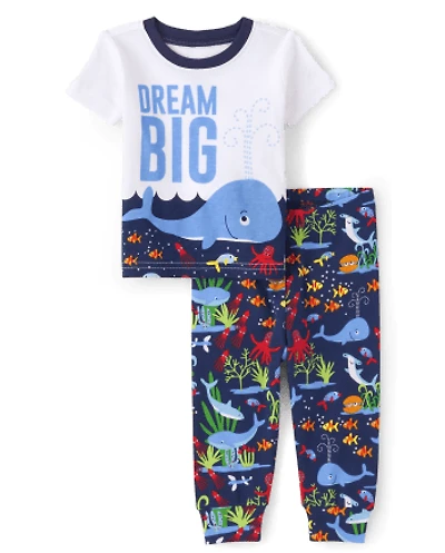 Baby And Toddler Dream Big Snug Fit Cotton Pajamas