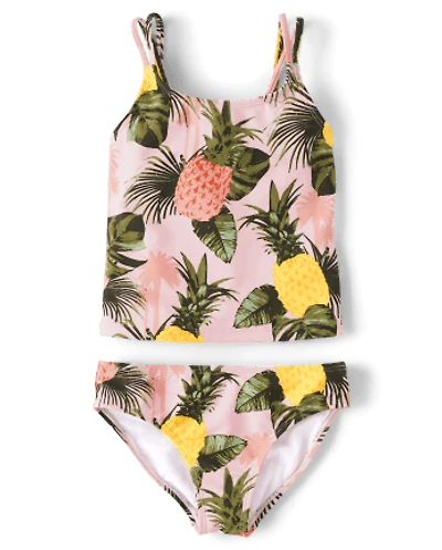 Girls Tie Dye Tankini Swimsuit