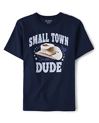 Boys Small Town Dude Graphic Tee